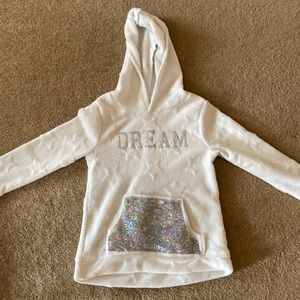Girls soft fleece hoodie size 10/12